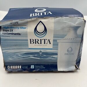 Brita‎ Plus Pitcher Replacement High-Density Filters 6-Pack  - New & Sealed